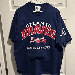 Atlanta Braves Navy T-Shirt by Lee Sport
